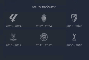 Nhà tài trợ cũ của m88